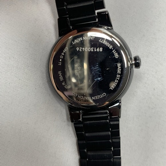 Citizen Quartz Watch Womens G011-S106877‎ Black Metal Bracelet Japan NEW BATTERY main image 7